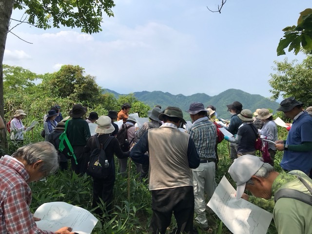 道竹城の遺構を見ながら歴史学習