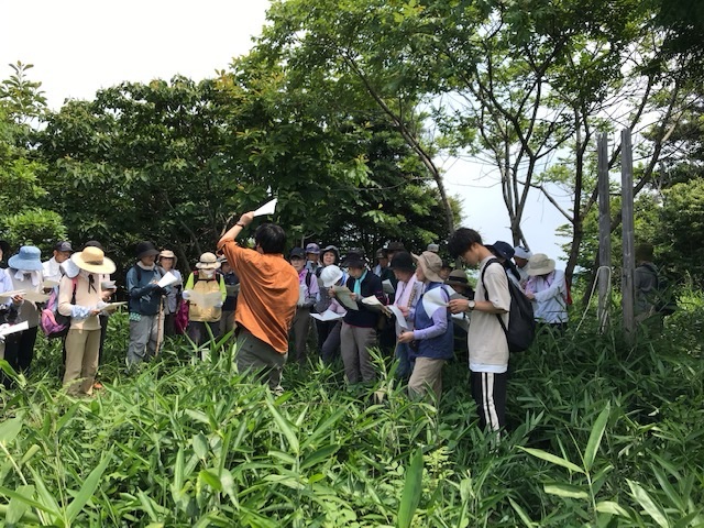 道竹城の遺構を見ながら歴史学習