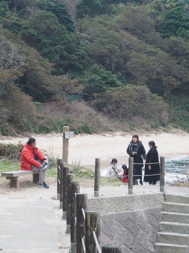 鴨ヶ磯海岸にて一息