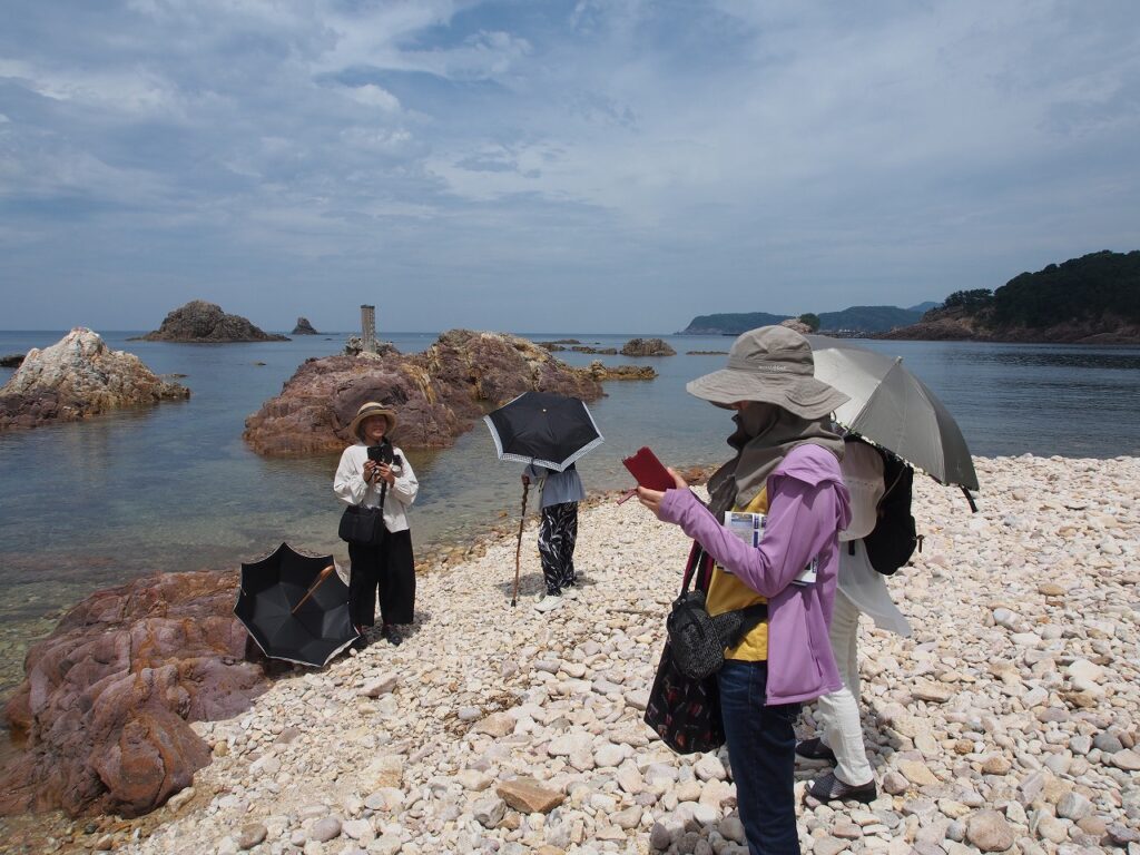 岡山からの女性旅行・網代海岸から浦富海岸ガイドしました