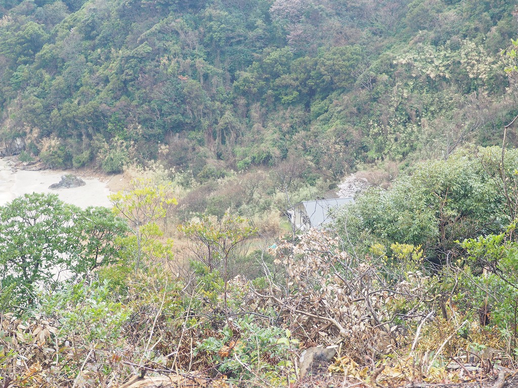 熊井浜と鴎鳴荘